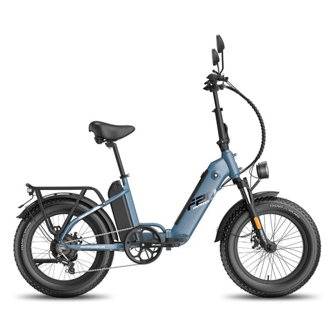 Electric Bike FAFREES FF20 Polar - Motor 500W Battery 48V24Ah 20 Inch wheels Wheels Mechanical Disc Brake - Blue