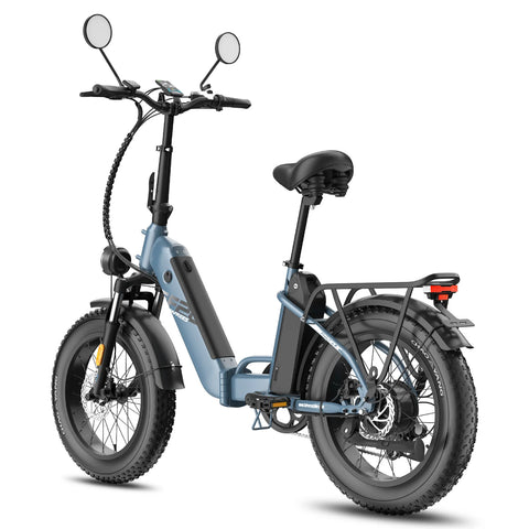 Electric Bike FAFREES FF20 Polar - Motor 500W Battery 48V24Ah 20 Inch wheels Wheels Mechanical Disc Brake - Blue