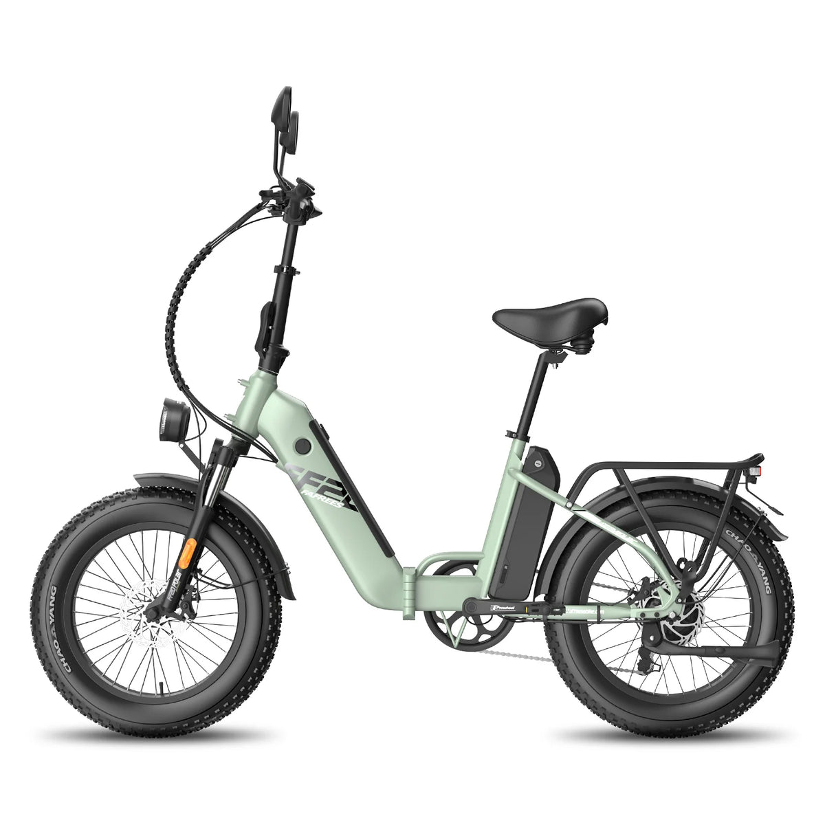 Electric Bike FAFREES FF20 Polar - Motor 500W Battery 48V24Ah 20 Inch wheels Wheels Mechanical Disc Brake - Green