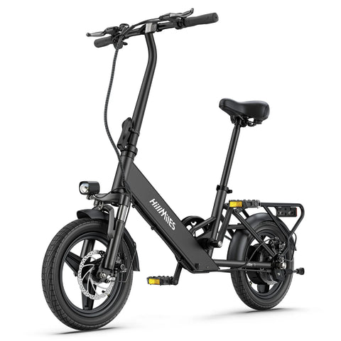 Electric Bike  HillMiles Mile 1 - Motor  250W Battery 36V10.4AH 14 Inch wheels Wheels Mechanical Disc Brake - Black