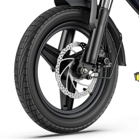 Electric Bike  HillMiles Mile 1 - Motor  250W Battery 36V10.4AH 14 Inch wheels Wheels Mechanical Disc Brake - Black