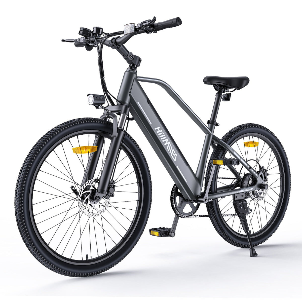 Electric Bike HillMiles MileTrail 1 - Motor 350W  Battery 36V13AH 26 Inch Oil Disc Brake - Grey