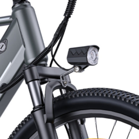 Electric Bike HillMiles MileTrail 1 - Motor 350W  Battery 36V13AH 26 Inch Oil Disc Brake - Grey