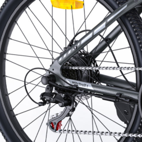 Electric Bike HillMiles MileTrail 1 - Motor 350W  Battery 36V13AH 26 Inch Oil Disc Brake - Grey