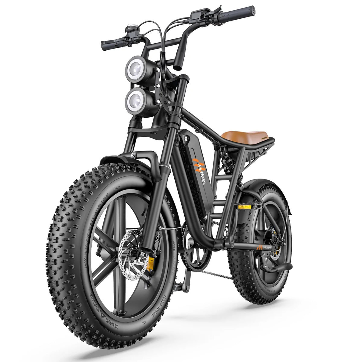 Electric Bike  HillMiles MileZoom 1 - Motor  750W Battery 52V15.6AH 20 Inch wheels Wheels Hydraulic Oil Brakes - Black