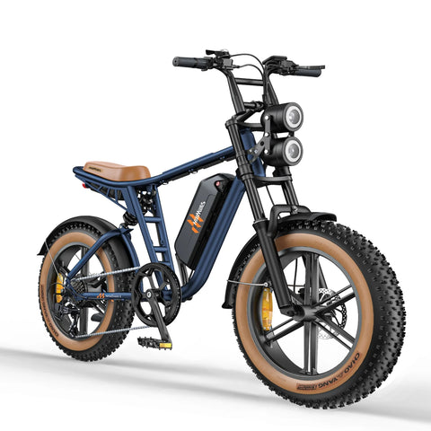 Electric Bike  HillMiles MileZoom 1 - Motor  750W Battery 52V15.6AH 20 Inch wheels Wheels Hydraulic Oil Brakes - Blue