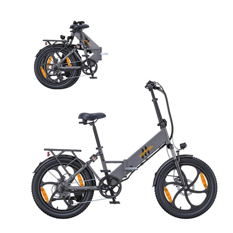 Electric Bike HillMiles Mile 2 Motor 350W Battery36V13Ah 20 inch wheels dual hydraulic brakes - Grey