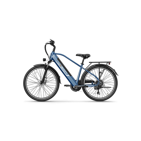 Electric Bike JASION EB5 Roamer - Motor 500W  Battery 48V10AH 26 Inch Mechanical disc brake - Blue