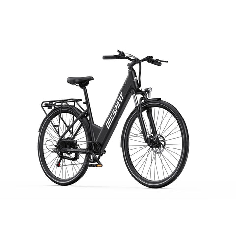 ONESPORT OT12  36V13Ah 27.5" Electric Bike - 250W Motor  Linear Brakes - Grey