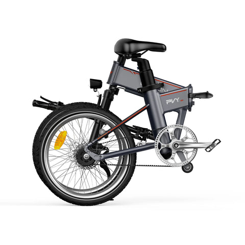 PVY Libon 36V20.4AH Electric Bike - 250W Motor 36V20.4AH Battery 20" Tires Hydraulic Brakes - Silver