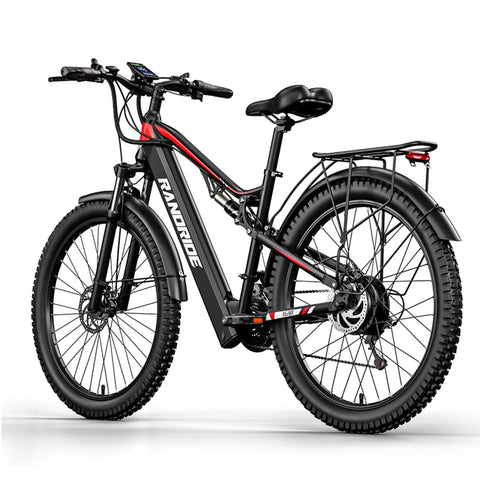 RANDRIDE YG90 Electric Bike - 500W  Motor Electric Bike 27.5" 48V17Ah - Black