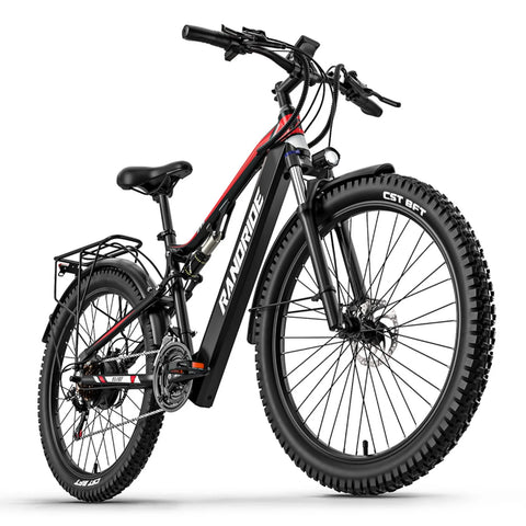 RANDRIDE YG90 Electric Bike - 500W  Motor Electric Bike 27.5" 48V17Ah - Black