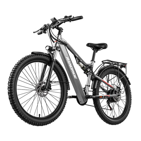 RANDRIDE YG90 Electric Bike -  500W Motor  27.5" 48V17Ah - Gray