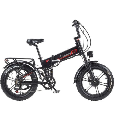 RANDRIDE YX 20M - Motor 1000W Electric Bike Battery 48V17Ah 20'' Hydraulic Brake - Black