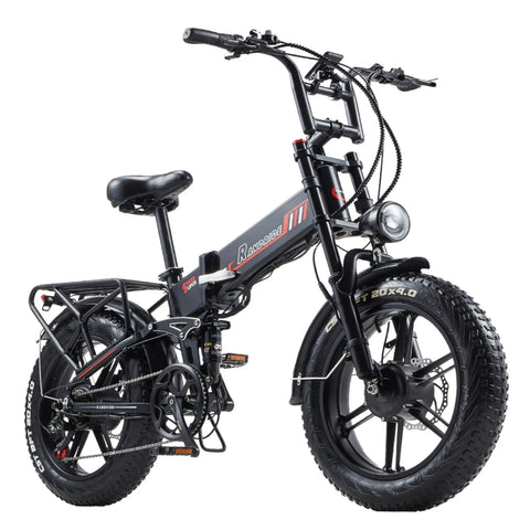 RANDRIDE YX 20M - Motor 1000W Electric Bike Battery 48V17Ah 20'' Hydraulic Brake - Black