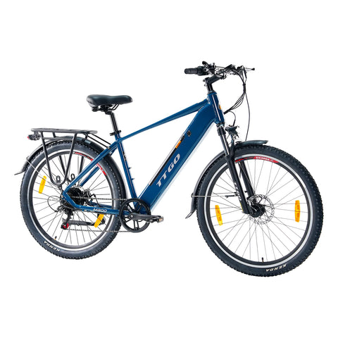 TTGO M300 Electric Bike  – 27.5 Inch Tires 250W Motor 36V20AH Battery Disc Brakes –Blue