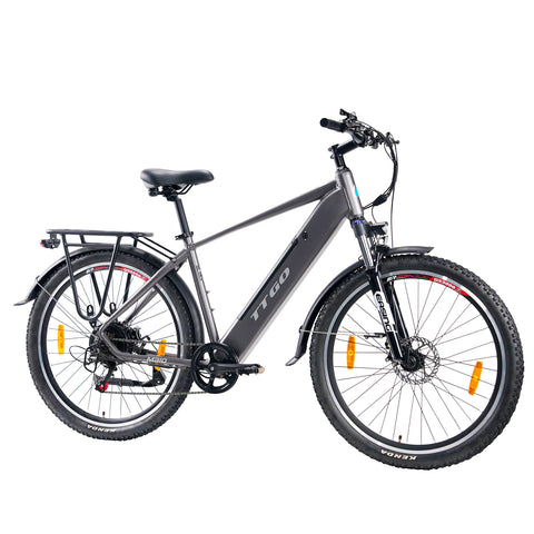 TTGO M310  Electric Bike –500W Motor 48V15AH Battery 27.5 Inch Tires  Disc Brakes – Gray