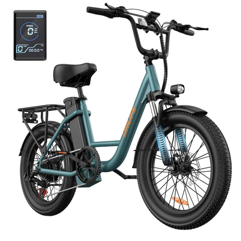Electric Bike URLIFE E20 - 250W Motor 48V 13Ah Battery 20 Inch Tires  Disc Brakes - Black