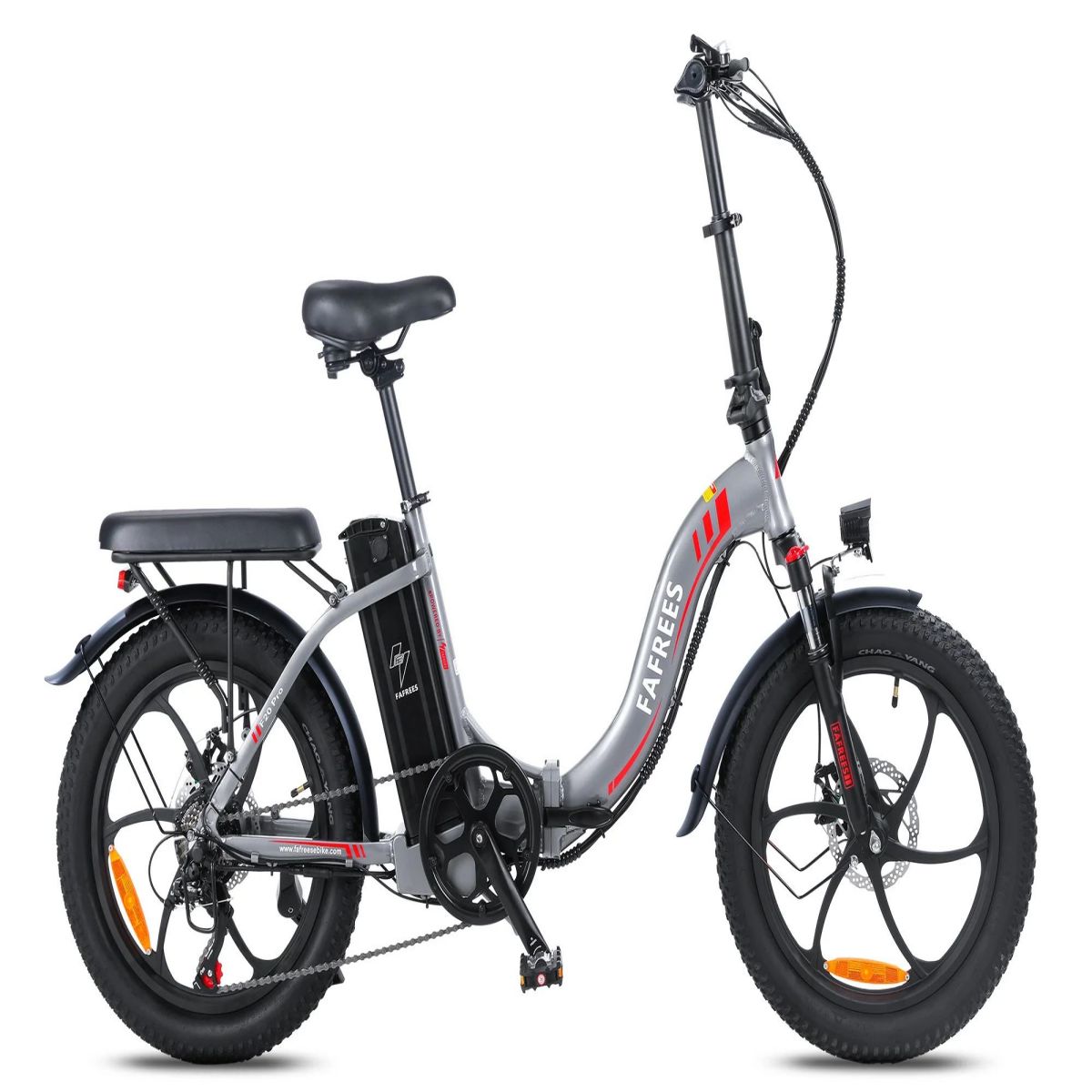 FAFREES F20 Electric Bike - 250W Motor 576WH Battery 70KM Range - Gray