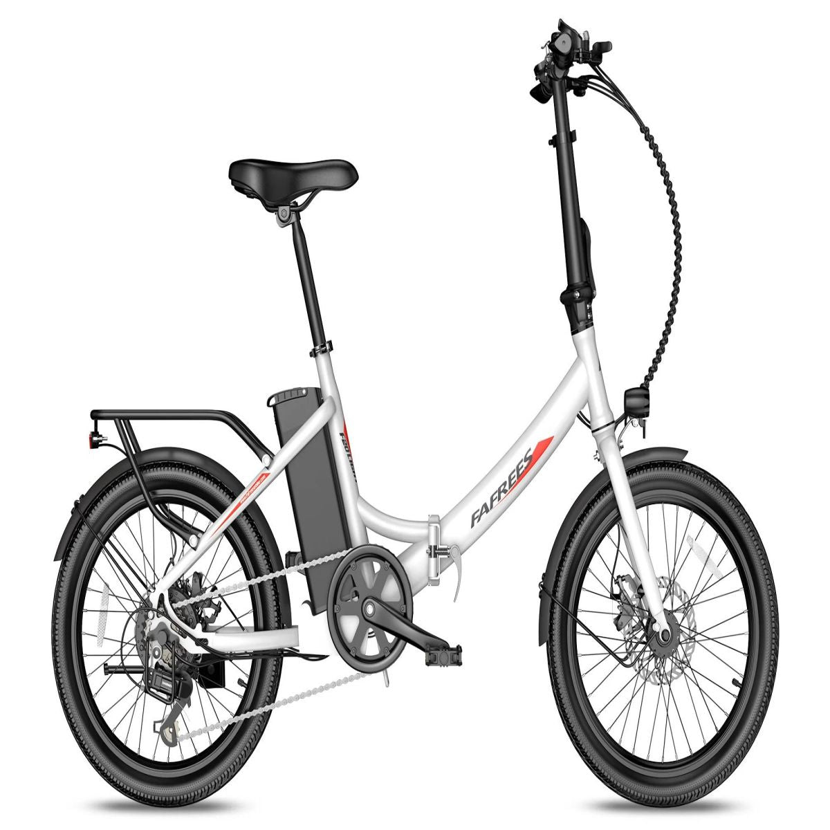 FAFREES F20 Light Electric Bike - 250W Motor 522WH Battery 60KM Range - White