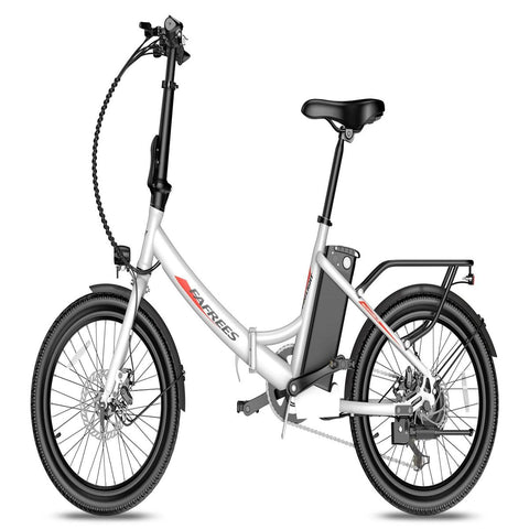 FAFREES F20 Light Electric Bike - 250W Motor 522WH Battery 60KM Range - White