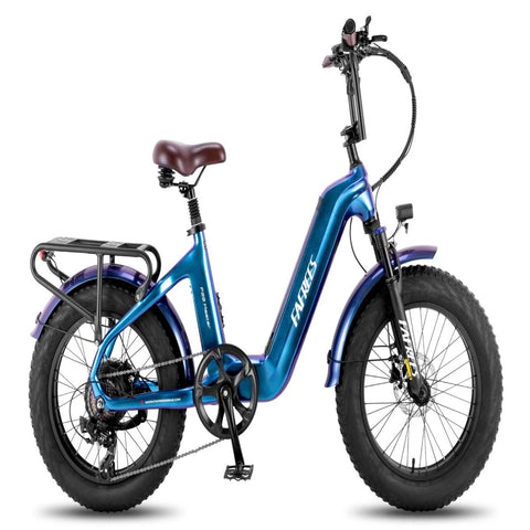 FAFREES F20 Master Electric Bike - 500W Motor 1080WH Battery 110KM Range - Aurora Blue