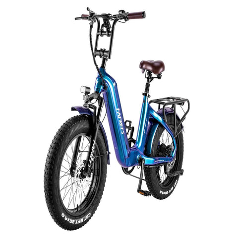 FAFREES F20 Master Electric Bike - 500W Motor 1080WH Battery 110KM Range - Aurora Blue