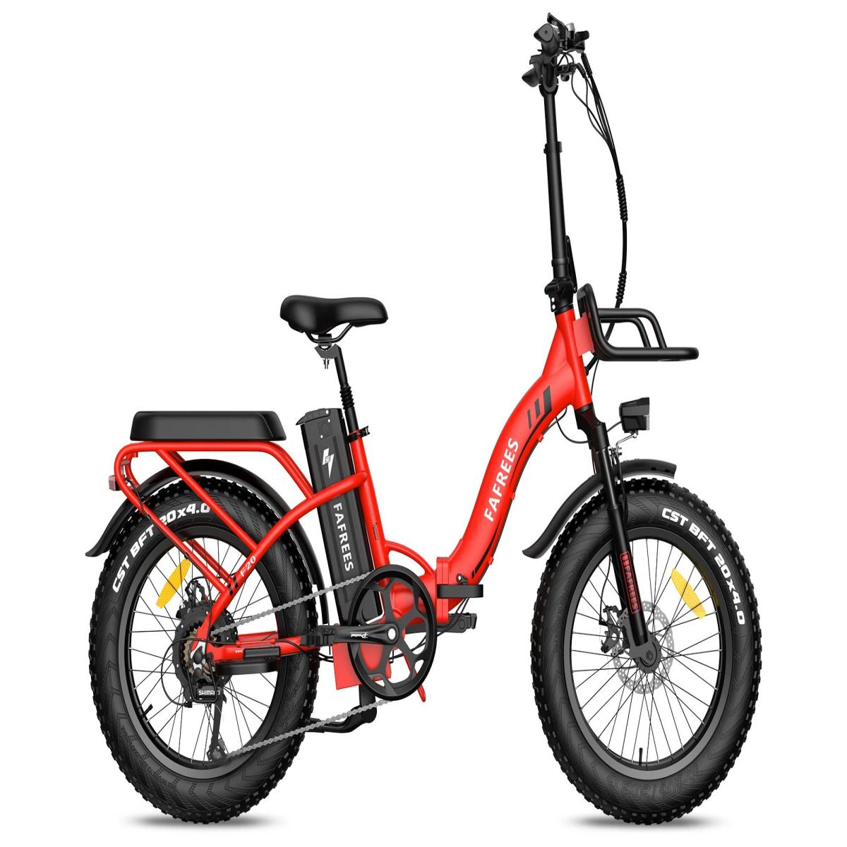 FAFREES F20 Max Electric Bike - 500W Power 1080WH Battery 110KM Range | Red