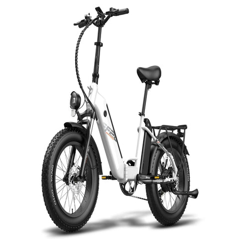 FAFREES FF20 Polar Electric Bike - 500W Motor 110KM Range Disc Brakes - White