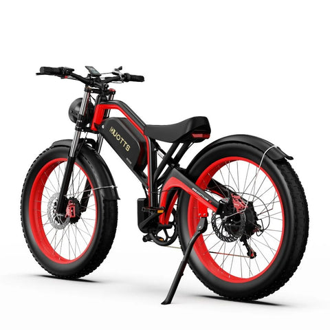 Duotts N26 Electric Bike - 750W*2 Motor 48V20Ah Battery 60KM Range Disc Brakes - Black Red