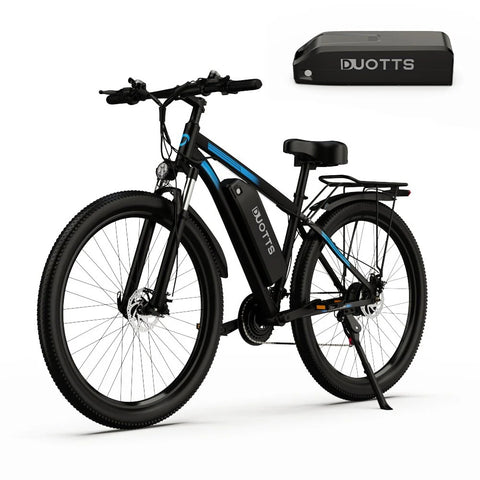 Duotts C29 Dual Battery Electric Bike - 750W Motor 720WH 60KM Range - Black
