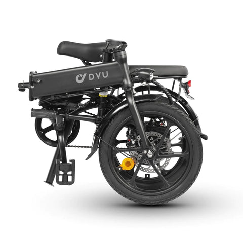 DYU A1F 16inch 25km/h Electric Bike - 250W Motor 36V7.5Ah Battery 30KM Range Disc Brakes - Black
