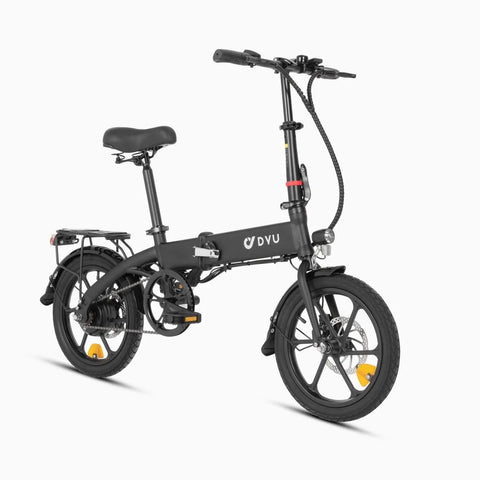 DYU A1F PRO 16" Electric Bike - 250W Motor 36V7.5Ah Battery 30KM Range Disc Brakes - Black