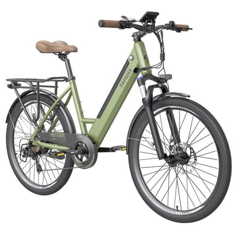 FAFREES F26 Pro Electric Bike | 250W Motor 360WH Battery 40KM Range | Disc Brakes | Green