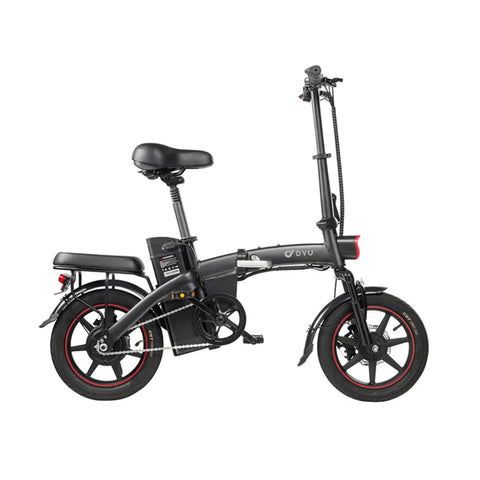 DYU A5 14" Electric Bike - 350W Motor 48V7.5Ah Battery 40KM Range Disc Brakes - Black