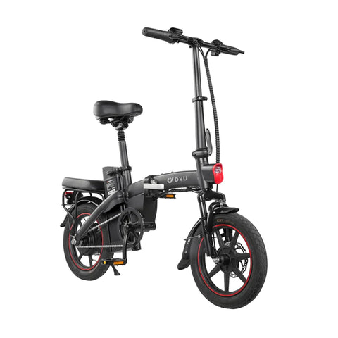 DYU A5 14" Electric Bike - 350W Motor 48V7.5Ah Battery 40KM Range Disc Brakes - Black