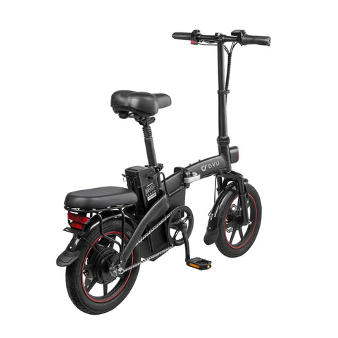 DYU A5 14" Electric Bike - 350W Motor 48V7.5Ah Battery 40KM Range Disc Brakes - Black
