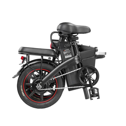 DYU A5 14" Electric Bike - 350W Motor 48V7.5Ah Battery 40KM Range Disc Brakes - Black