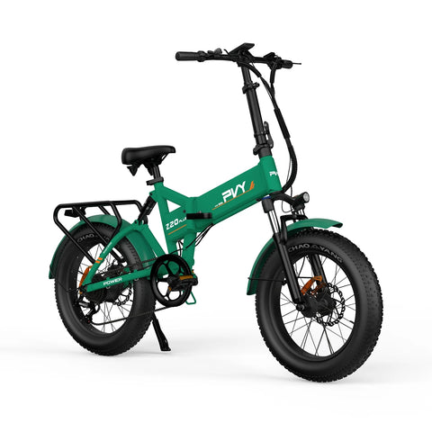 PVY Z20 Plus 1000 Electric Bike - 250W Motor 48V16.5AH 120KM Range Battery Hydraulic Disc Brakes - Green