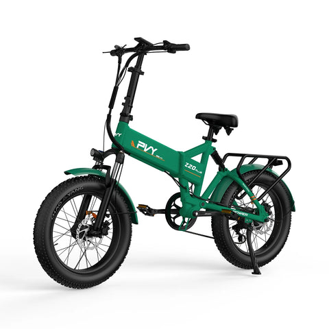 PVY Z20 Plus 1000 Electric Bike - 250W Motor 48V16.5AH 120KM Range Battery Hydraulic Disc Brakes - Green