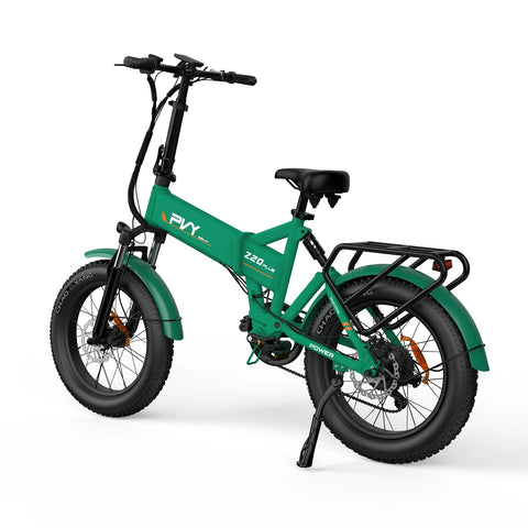 PVY Z20 Plus 1000 Electric Bike - 250W Motor 48V16.5AH 120KM Range Battery Hydraulic Disc Brakes - Green