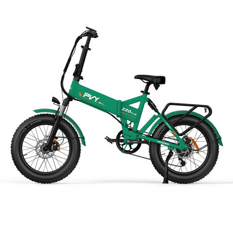 PVY Z20 Plus 1000 Electric Bike - 250W Motor 48V16.5AH 120KM Range Battery Hydraulic Disc Brakes - Green