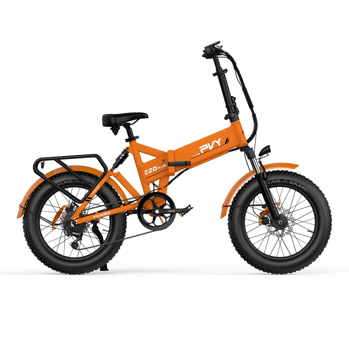 PVY Z20 Plus 1000 Electric Bike - 250W Motor 48V16.5AH 120KM Range Battery Hydraulic Disc Brakes - Orange
