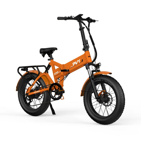 PVY Z20 Plus 1000 Electric Bike - 250W Motor 48V16.5AH 120KM Range Battery Hydraulic Disc Brakes - Orange