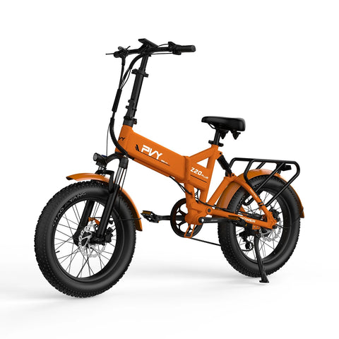 PVY Z20 Plus 1000 Electric Bike - 250W Motor 48V16.5AH 120KM Range Battery Hydraulic Disc Brakes - Orange