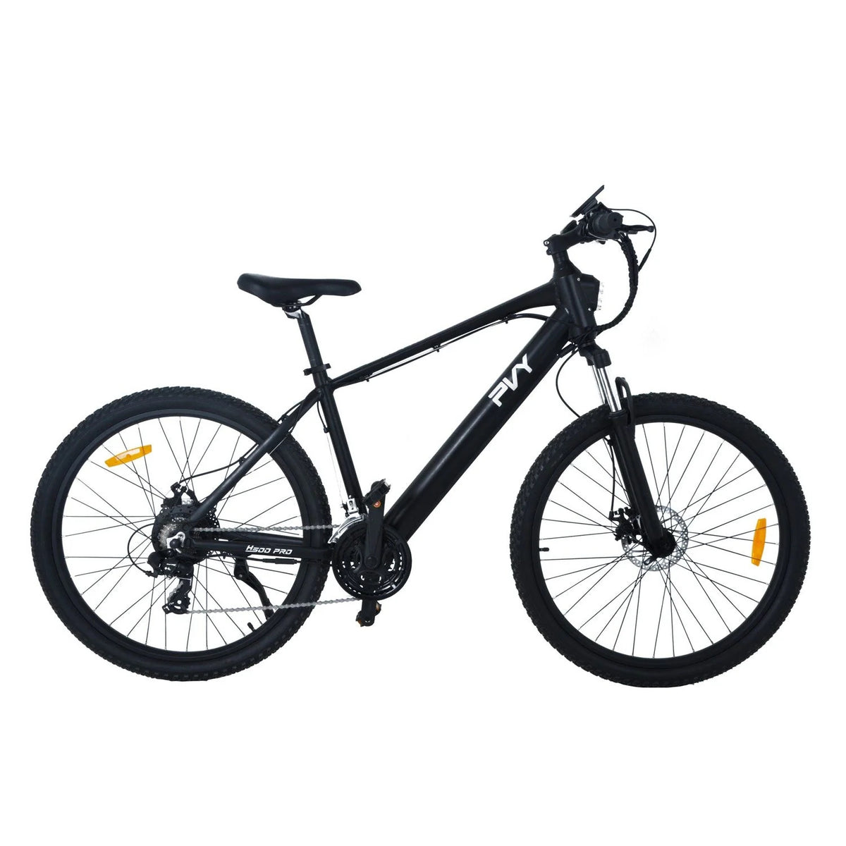 PVY H500 Pro Electric Bike - 250W Motor 36V10AH Battery 90KM Range Mechanical Disc Brakes - Black