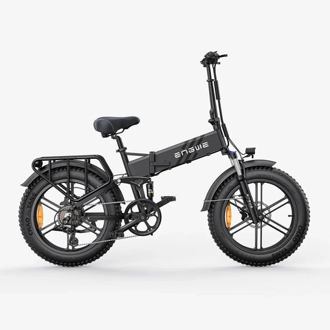 Engwe Engine Pro 2.0 Foldable Electric Bike - 20 Inch Tires 750W Motor 52V16Ah Battery 110KM Range - Black