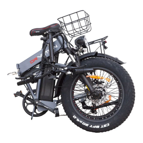 DrveTion AT20 Electric Bike - 750W Motor 48V 10Ah Battery 20" Tires Hydraulic Brakes - Gray