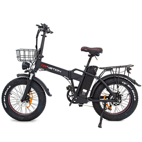 DrveTion AT20 Electric Bike - 750W Motor 48V 15Ah Battery 20" Tires Hydraulic Brakes - Black