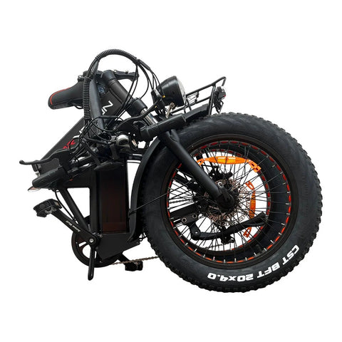 DrveTion AT20 Electric Bike - 20*4.0 Inch Tires 750W Motor 48V15Ah Battery 50-70KM Range - Matte Black